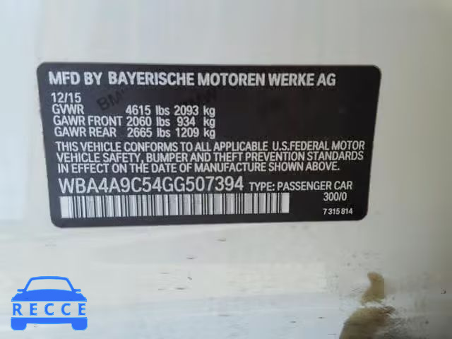 2016 BMW 428 I WBA4A9C54GG507394 зображення 9