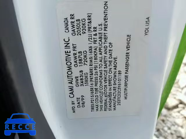 2000 SUZUKI VITARA JLS 2S3TC52C5Y6101189 image 9