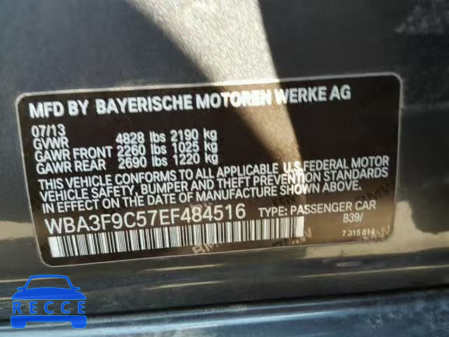 2014 BMW ACTIVEHYBR WBA3F9C57EF484516 зображення 9