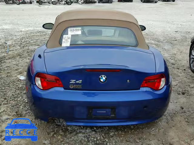 2007 BMW Z4 3.0 4USBU33587LW71764 зображення 5