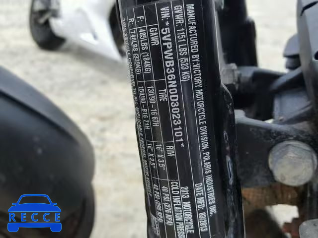 2013 VICTORY MOTORCYCLES HIGH-BALL 5VPWB36N0D3023101 Bild 9