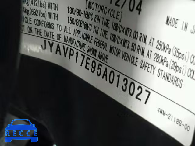 2005 YAMAHA XV1700 A JYAVP17E95A013027 image 19
