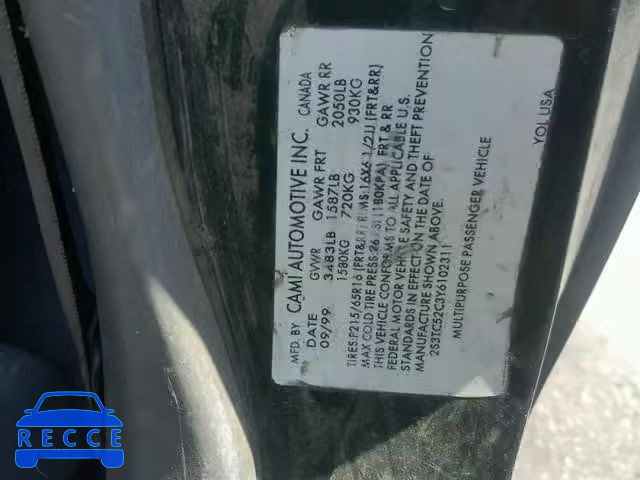 2000 SUZUKI VITARA JLS 2S3TC52C3Y6102311 image 9