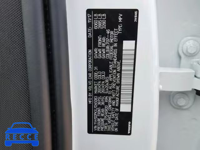 2018 VOLVO XC90 T5 YV4102PKXJ1345083 image 9