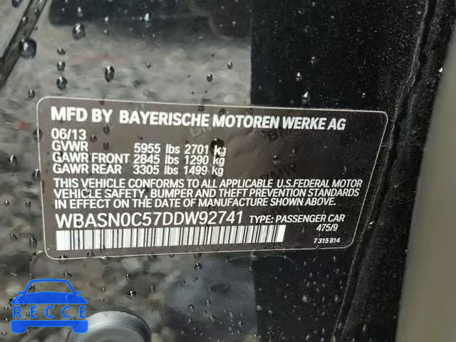 2013 BMW 550 IGT WBASN0C57DDW92741 зображення 9