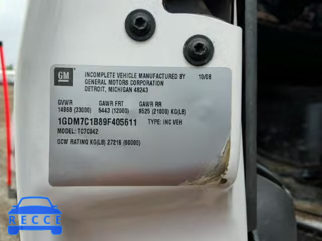 2009 GMC C7500 C7C0 1GDM7C1B89F405611 image 9