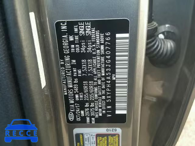 2018 KIA SORENTO EX 5XYPH4A53JG407766 image 9