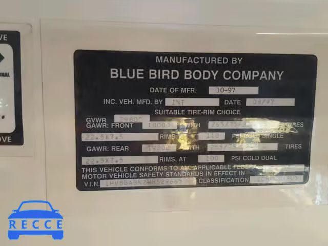 1998 INTERNATIONAL 3000 3800 1HVBBABN2WH529665 image 9