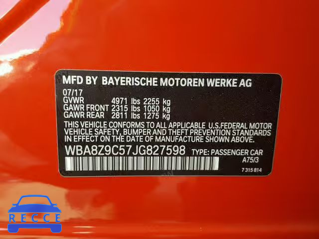 2018 BMW 330 XIGT WBA8Z9C57JG827598 image 9