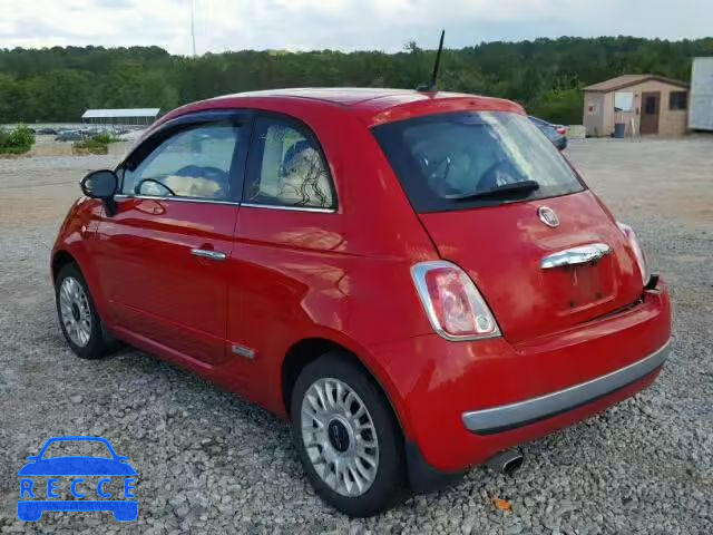 2015 FIAT 500 LOUNGE 3C3CFFCR3FT753787 image 2