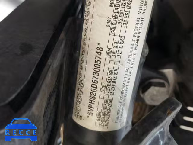 2007 VICTORY MOTORCYCLES HAMMER S 5VPHS26D673005748 image 9