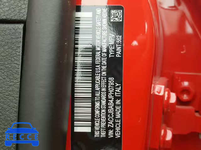 2018 JEEP RENEGADE S ZACCJBAB4JPH07958 image 9