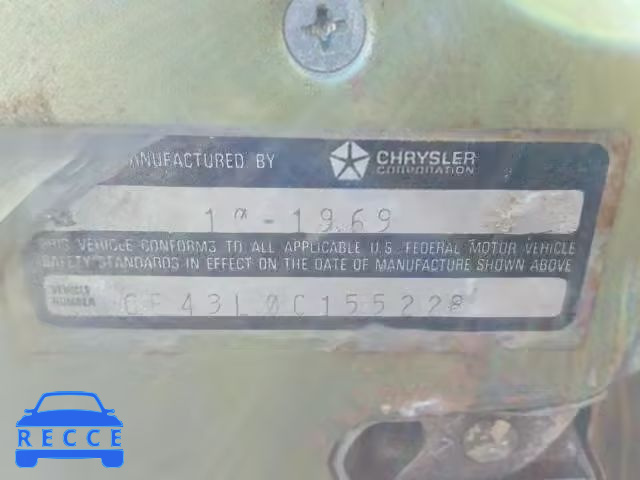 1970 CHRYSLER NEWPORT CE43L0C155228 Bild 9