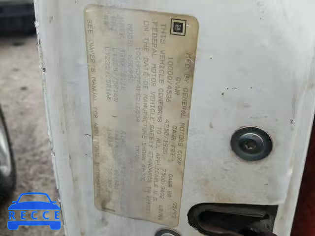 1993 CHEVROLET GMT-400 K3 1GCHK39F4PE216534 image 9