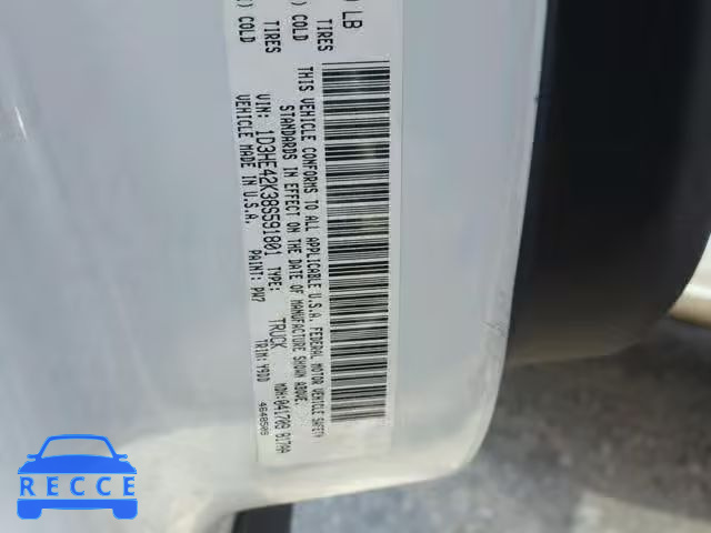 2008 DODGE DAKOTA SLT 1D3HE42K38S591801 image 9