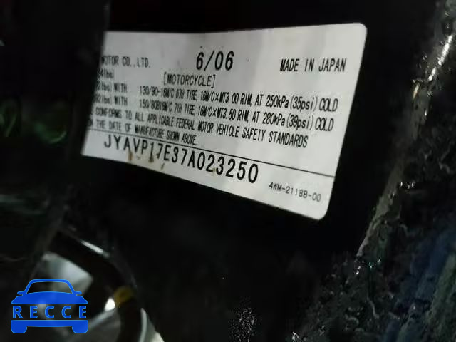 2007 YAMAHA XV1700 A JYAVP17E37A023250 image 9