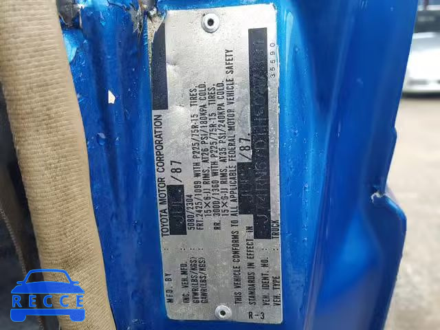 1987 TOYOTA PICKUP XTR JT4RN67D1H5087331 зображення 9