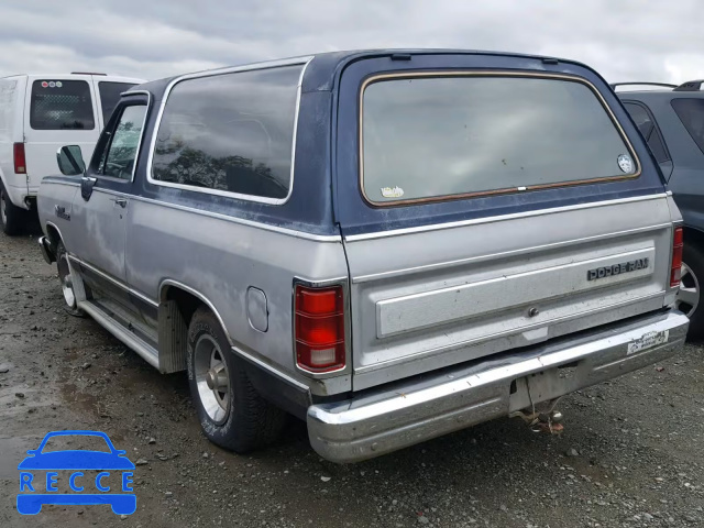 1988 DODGE RAMCHARGER 3B4GD12Y7JM820583 зображення 2