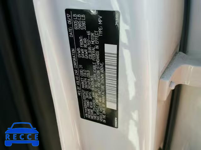 2018 VOLVO XC90 T5 YV4102KK0J1207527 image 9