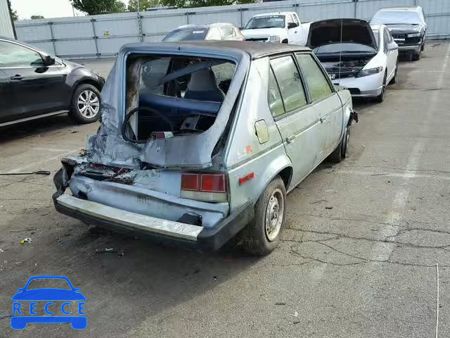 1989 DODGE OMNI EXPO 1B3BL18DXKC492066 зображення 3