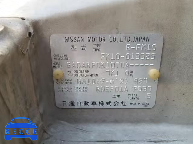 1991 NISSAN ALL OTHER FK10013323 image 9
