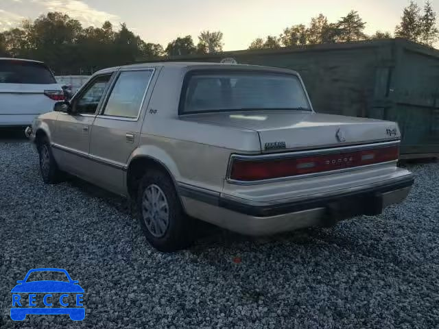 1990 DODGE DYNASTY 1B3XC46R0LD895197 зображення 2