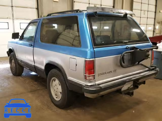 1991 CHEVROLET BLAZER S10 1GNCT18ZXM0116624 image 2