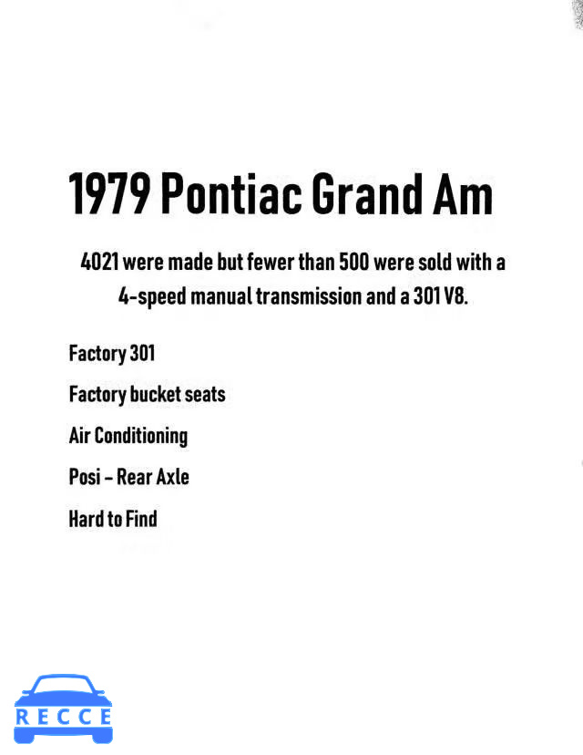 1979 PONTIAC GRANDAM 2G27W9P601072 Bild 9