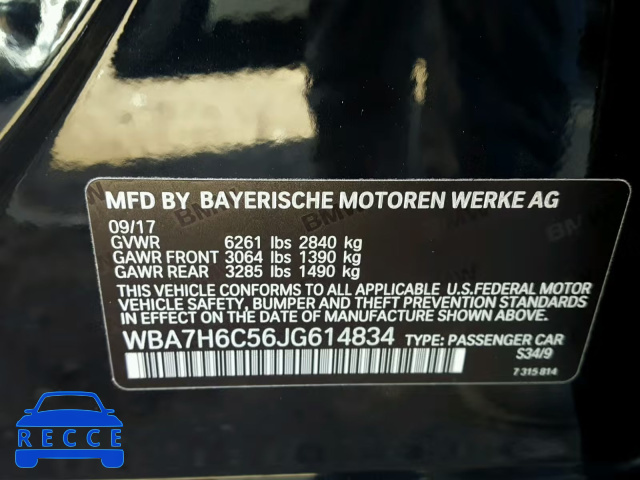 2018 BMW M760 XI WBA7H6C56JG614834 Bild 9