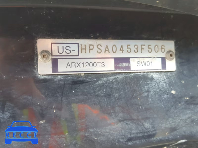 2006 HONDA AQUATRAX HPSA0453F506 зображення 9