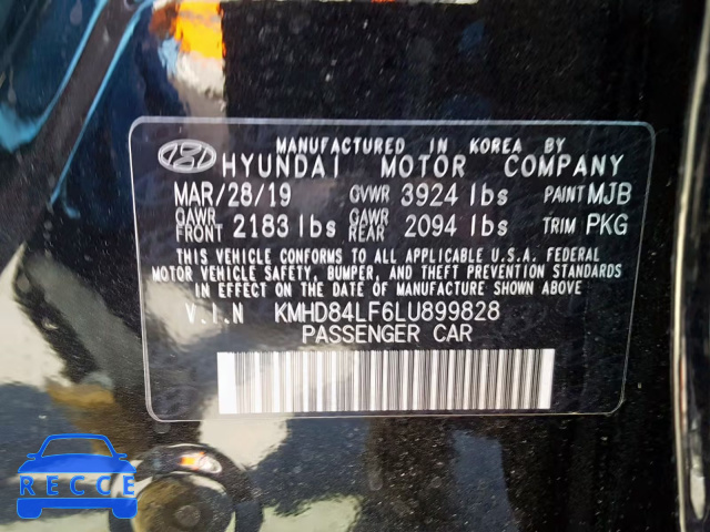 2020 HYUNDAI ELANTRA SE KMHD84LF6LU899828 Bild 9