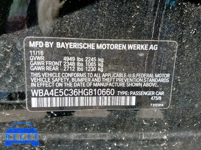 2017 BMW 440XI GRAN WBA4E5C36HG810660 image 9