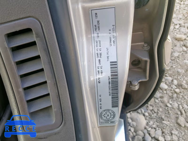 2000 AUDI A8 QUATTRO WAUFL54D5YN001507 image 9