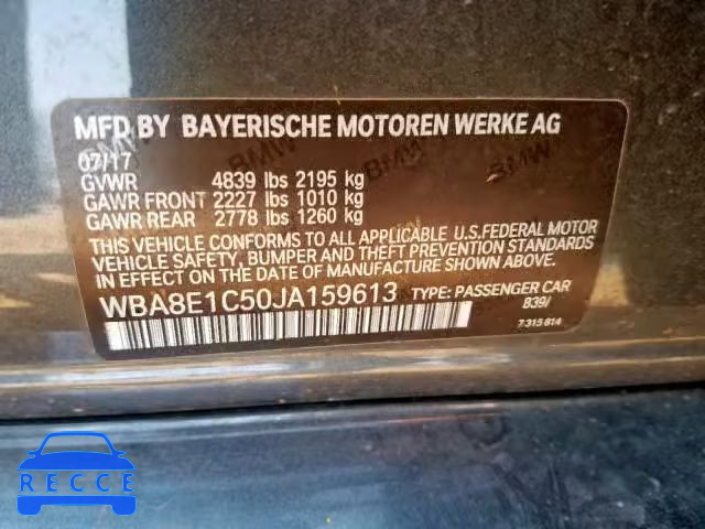 2018 BMW 330E WBA8E1C50JA159613 image 9