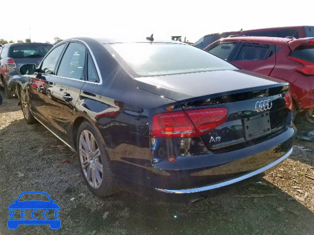 2014 AUDI A8 QUATTRO WAUAGAFD2EN002159 image 2