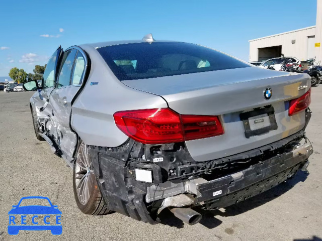 2019 BMW 530E WBAJA9C56KB393620 image 2