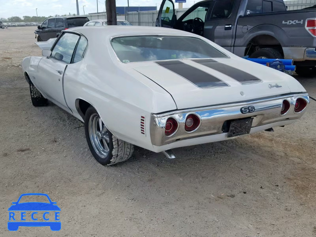 1972 CHEVROLET CHEVELL SS 1D37H2L563792 image 2