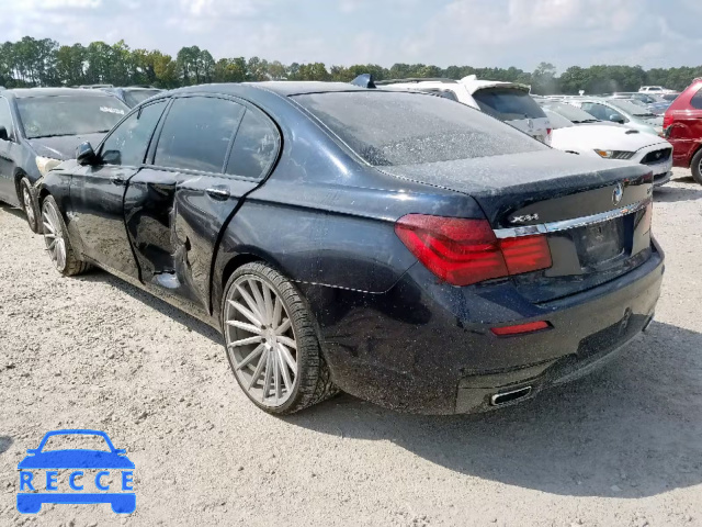 2014 BMW 740 LXI WBAYF4C55ED282035 зображення 2