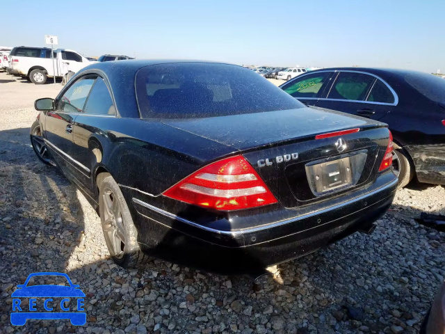 2001 MERCEDES-BENZ CL 600 WDBPJ78JX1A012863 image 2