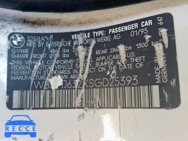 1995 BMW 525 IT AUT WBAHJ632XSGD25393 image 9