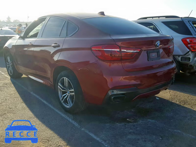 2016 BMW X6 XDRIVE5 5UXKU6C50G0R33848 image 2