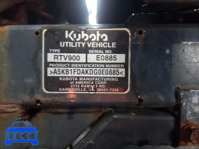 2013 KUBO RTV900 A5KB1FDAKDG0E0885 Bild 9