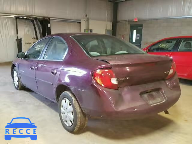 2000 DODGE NEON BASE 1B3ES46C2YD732533 image 2