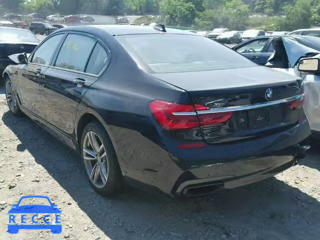 2016 BMW 750I XDRIV WBA7F2C54GG415627 зображення 2