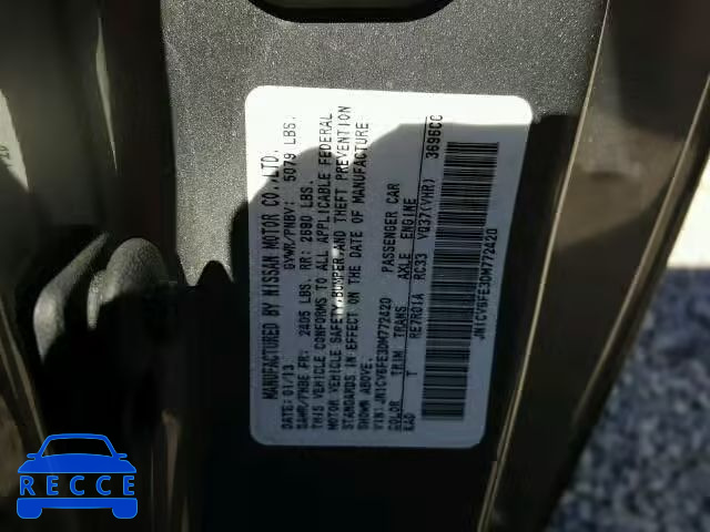 2013 INFINITI G37 SPORT JN1CV6FE3DM772420 image 9