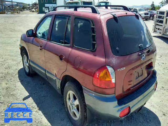 2004 HYUNDAI SANTA FE B KM8SB13D44U582489 зображення 2