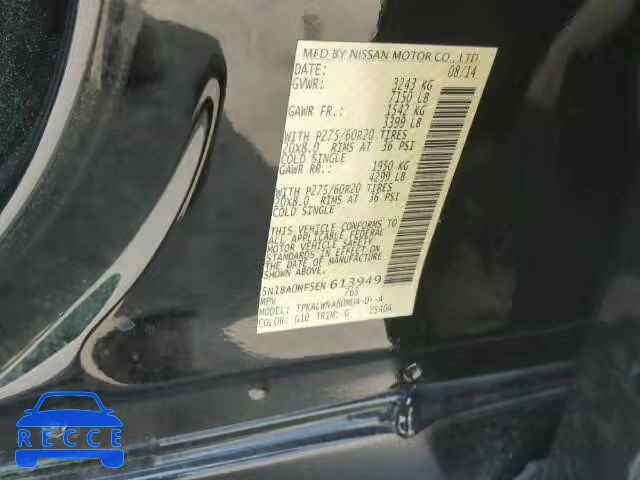 2014 NISSAN ARMADA 5N1BA0NF5EN613949 image 9