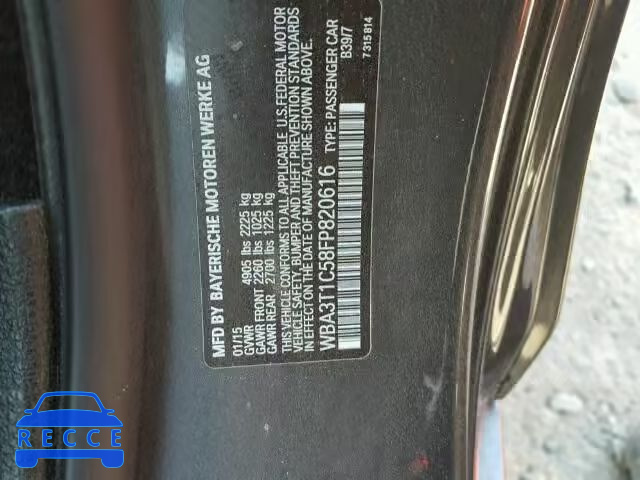 2015 BMW 428XI SULE WBA3T1C58FP820616 image 9