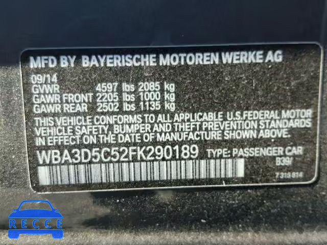2015 BMW 328 D WBA3D5C52FK290189 image 9