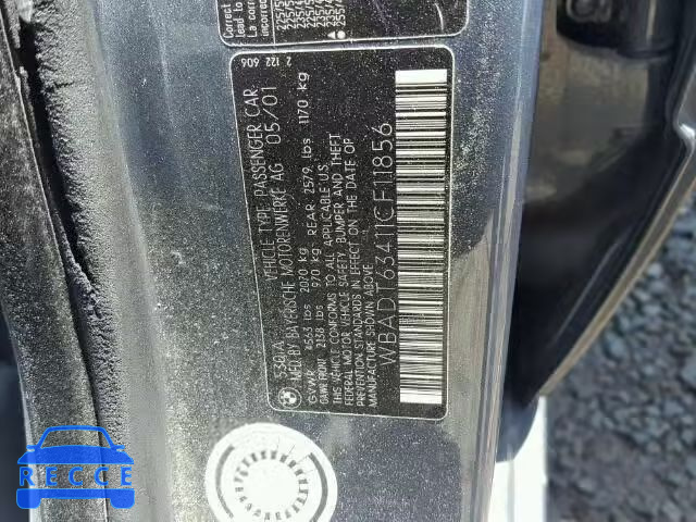 2001 BMW 530 I AUTO WBADT63411CF11856 image 9